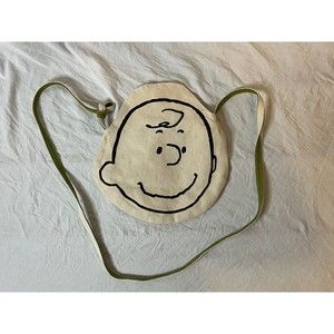Charlie Brown bag, purse, shoulder crossbody side bag made from canvas